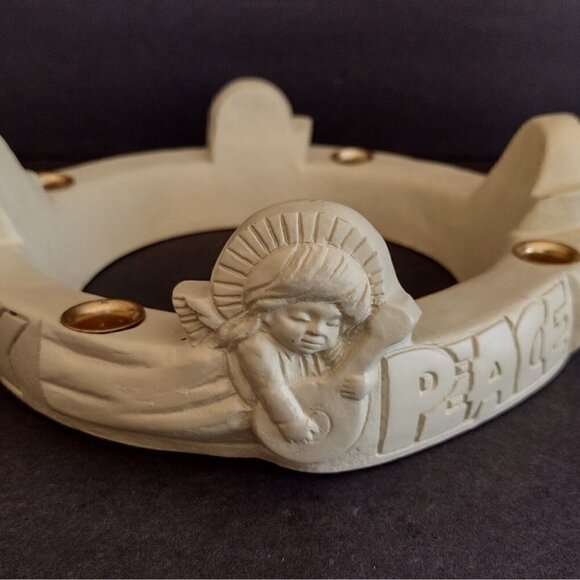 Abbey Press Christmas Angel Candle Holder Taper Advent Love Hope Peace Joy - Picture 4 of 12